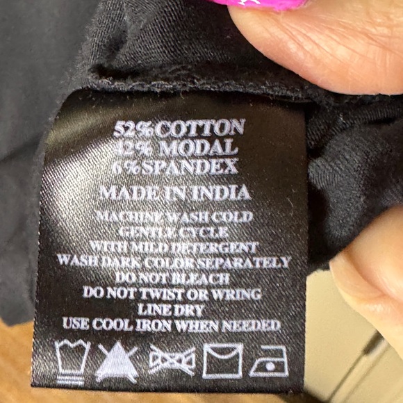 August Silk black short sleeve top women size X-Large - Picture 5 of 8